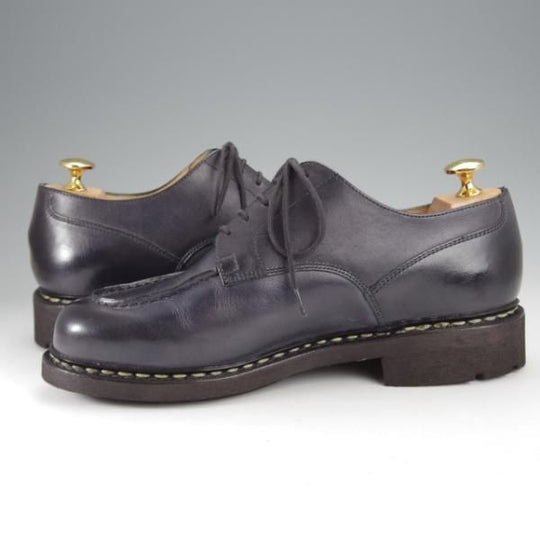 極美品★パラブーツ SIZE 6【定価￥79,200-★シャンボード/CHAMBORD】リスレザー/TEXソール/Uチップ/NUIT/紺/メンズ/Paraboot★j433