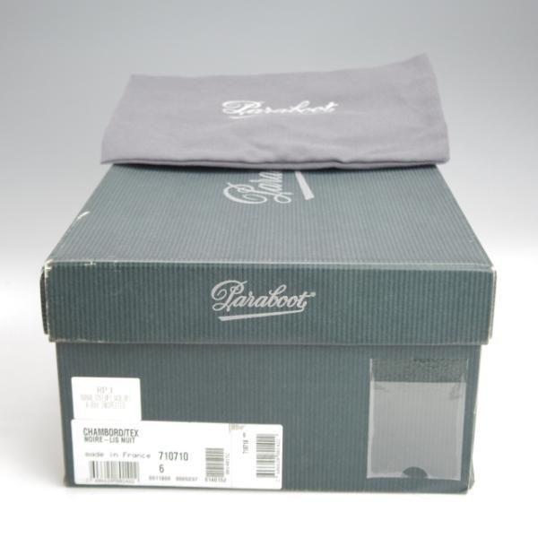 極美品★パラブーツ SIZE 6【定価￥79,200-★シャンボード/CHAMBORD】リスレザー/TEXソール/Uチップ/NUIT/紺/メンズ/Paraboot★j433