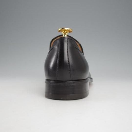 未使用★(伊)タニノクリスチー SIZE 7【デッドストック品★タッセルローファー/122927】カーフ/黒/メンズ/TANINO CRISCI★j434