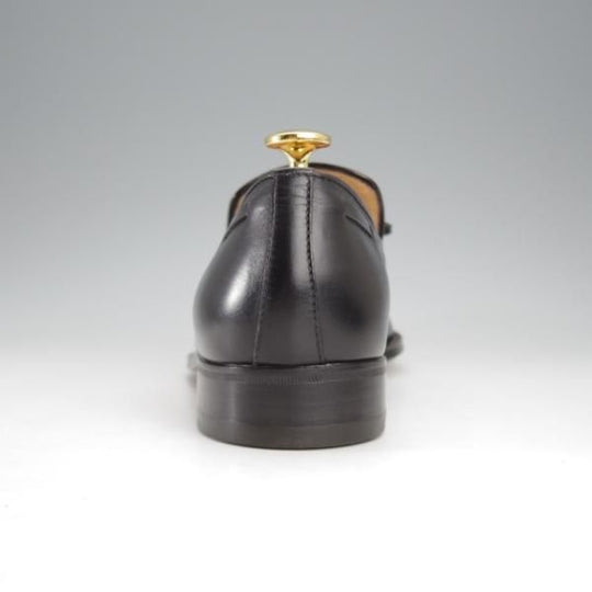 未使用★(伊)タニノクリスチー SIZE 7【デッドストック品★タッセルローファー/122927】カーフ/黒/メンズ/TANINO CRISCI★j434