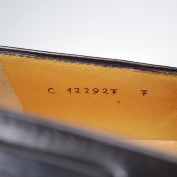 未使用★(伊)タニノクリスチー SIZE 7【デッドストック品★タッセルローファー/122927】カーフ/黒/メンズ/TANINO CRISCI★j434
