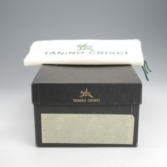 未使用★(伊)タニノクリスチー SIZE 7【デッドストック品★タッセルローファー/122927】カーフ/黒/メンズ/TANINO CRISCI★j434