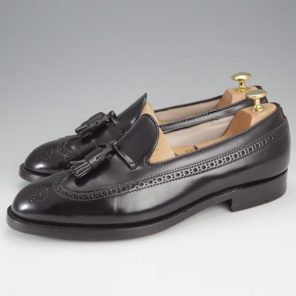 極美品★オールデン 9.5D【現行定価17万円程度★コードバン仕様/ユナイテッドアローズ別注】3906/タッセルローファー/黒/ALDEN★j437