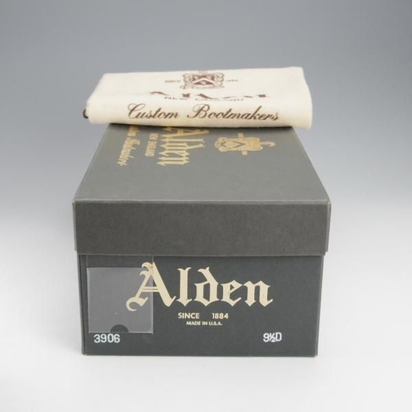 極美品★オールデン 9.5D【現行定価17万円程度★コードバン仕様/ユナイテッドアローズ別注】3906/タッセルローファー/黒/ALDEN★j437