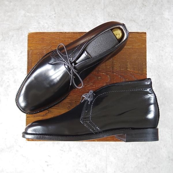 未使用★オールデン 7D【貴重★コードバン仕様/(ハワイ)Leather Soul別注/プラザラスト】14789/チャッカブーツ/黒/メンズ/ALDEN★j438