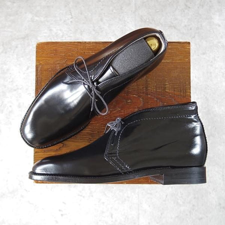 未使用★オールデン 7D【貴重★コードバン仕様/(ハワイ)Leather Soul別注/プラザラスト】14789/チャッカブーツ/黒/メンズ/ALDEN★j438