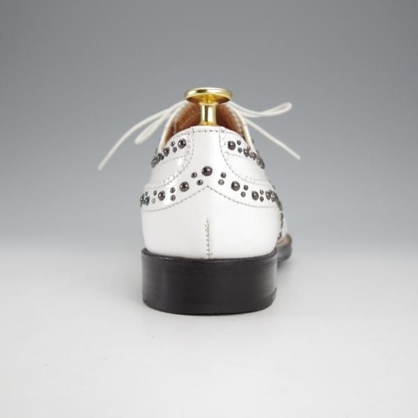 極美品★チャーチ(レディース) SIZE 36.5【同系モデル定価￥192,500-★BURWOOD MET 2/スタッズ】バーウッド/白/Church's★j439