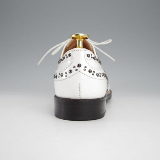 極美品★チャーチ(レディース) SIZE 36.5【同系モデル定価￥192,500-★BURWOOD MET 2/スタッズ】バーウッド/白/Church's★j439