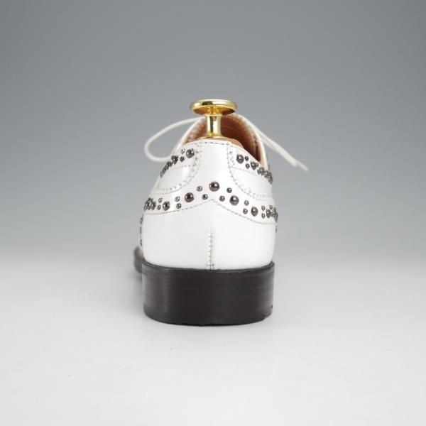 極美品★チャーチ(レディース) SIZE 36.5【同系モデル定価￥192,500-★BURWOOD MET 2/スタッズ】バーウッド/白/Church's★j439
