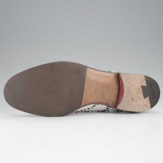 極美品★チャーチ(レディース) SIZE 36.5【同系モデル定価￥192,500-★BURWOOD MET 2/スタッズ】バーウッド/白/Church's★j439