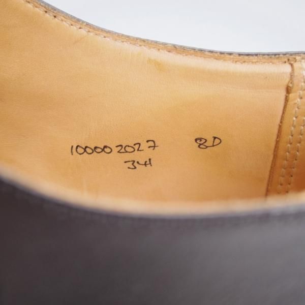 極上★クロケット&ジョーンズ UK7.5/US8D【貴重★ブルックスブラザーズ別注/Peal&co】341ラスト/ダブルモンク/黒/Crockett&Jones★j441