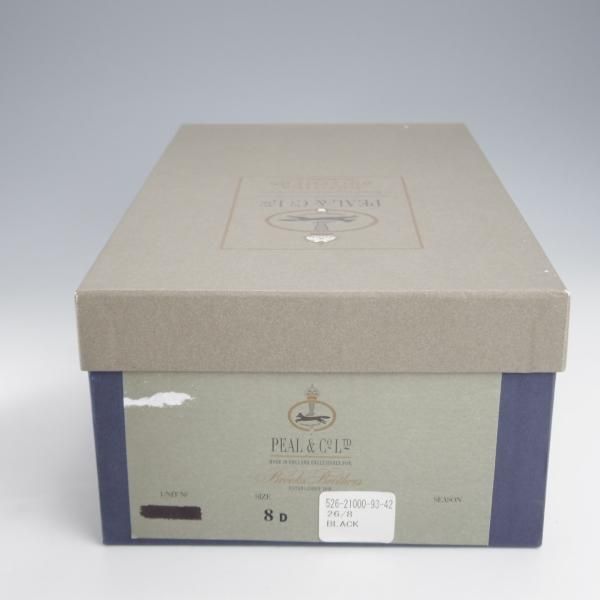 極上★クロケット&ジョーンズ UK7.5/US8D【貴重★ブルックスブラザーズ別注/Peal&co】341ラスト/ダブルモンク/黒/Crockett&Jones★j441