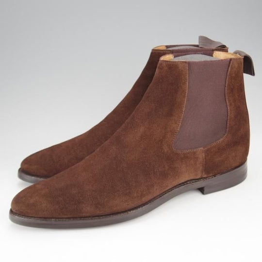 ★クロケット&ジョーンズ 7E【★トレーディングポスト別注/BYFIELD】360ラスト/サイドゴアブーツ/スエード/濃茶/メンズ/Crockett&Jones★j443