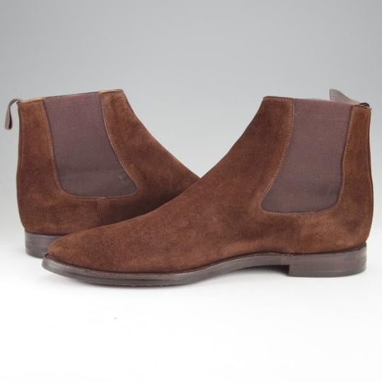 ★クロケット&ジョーンズ 7E【★トレーディングポスト別注/BYFIELD】360ラスト/サイドゴアブーツ/スエード/濃茶/メンズ/Crockett&Jones★j443