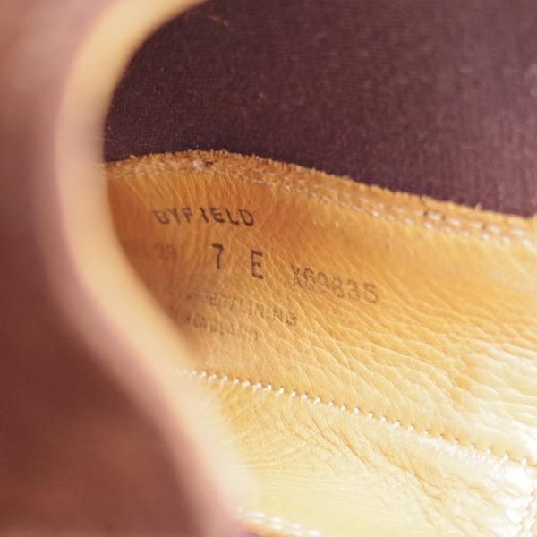 ★クロケット&ジョーンズ 7E【★トレーディングポスト別注/BYFIELD】360ラスト/サイドゴアブーツ/スエード/濃茶/メンズ/Crockett&Jones★j443