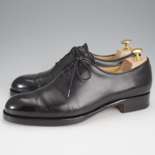 美品★(東欧)VASS/ヴァーシュ SIZE 39.5【貴重★Wholecut 5-eyelet/ホールカット】Fラスト/カーフ/黒/メンズ★j444
