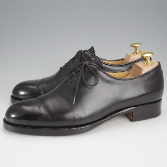 美品★(東欧)VASS/ヴァーシュ SIZE 39.5【貴重★Wholecut 5-eyelet/ホールカット】Fラスト/カーフ/黒/メンズ★j444
