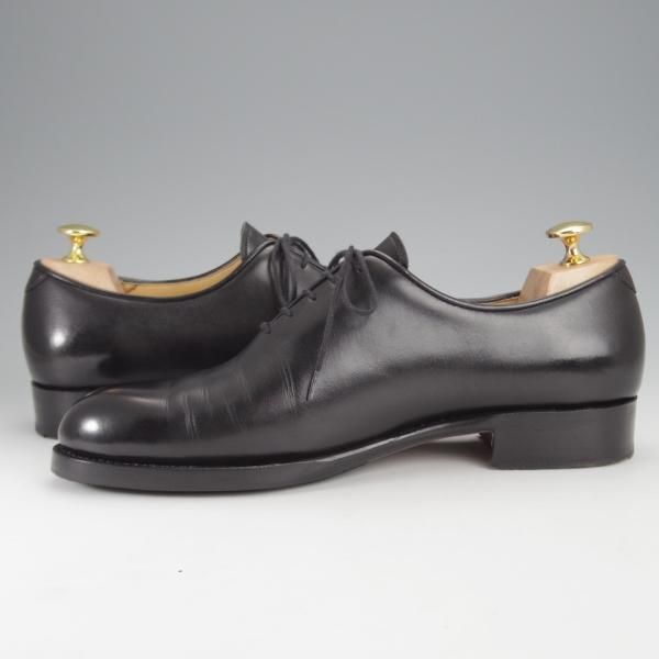 美品★(東欧)VASS/ヴァーシュ SIZE 39.5【貴重★Wholecut 5-eyelet/ホールカット】Fラスト/カーフ/黒/メンズ★j444