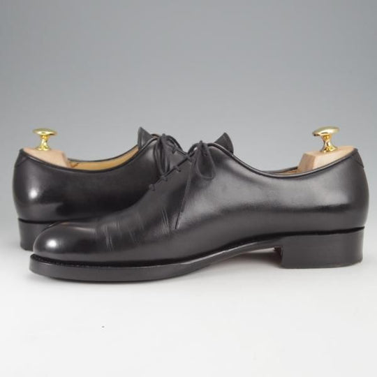 美品★(東欧)VASS/ヴァーシュ SIZE 39.5【貴重★Wholecut 5-eyelet/ホールカット】Fラスト/カーフ/黒/メンズ★j444