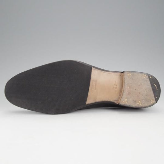 美品★(東欧)VASS/ヴァーシュ SIZE 39.5【貴重★Wholecut 5-eyelet/ホールカット】Fラスト/カーフ/黒/メンズ★j444