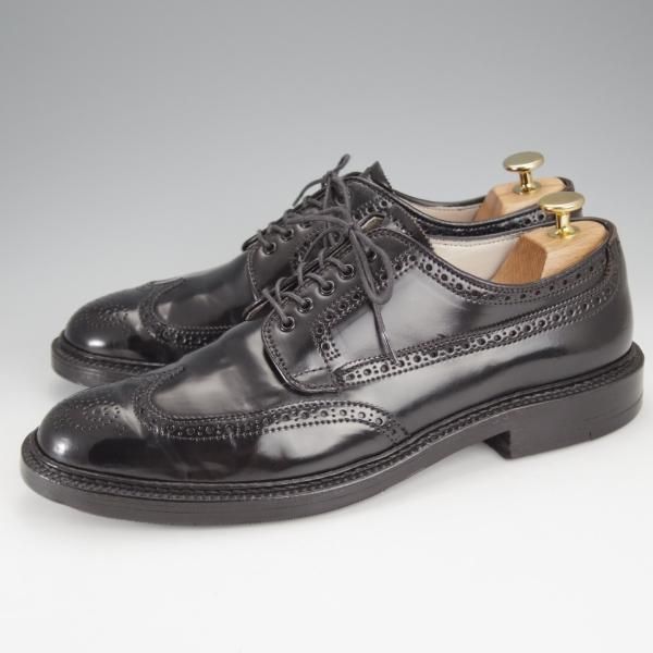 極上★オールデン 8.5D【現行定価18万円程度★コードバン/ユナイテッドアローズB&Y別注/バリーラスト】31851/フルブローグ/黒/ALDEN★j445