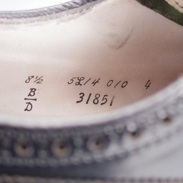 極上★オールデン 8.5D【現行定価18万円程度★コードバン/ユナイテッドアローズB&Y別注/バリーラスト】31851/フルブローグ/黒/ALDEN★j445