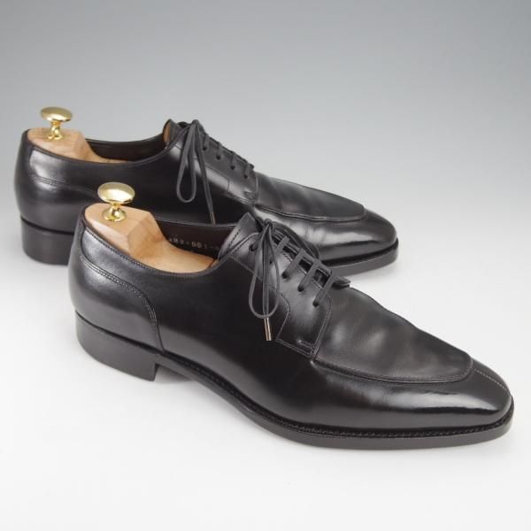 ★三陽山長 SIZE 7【定価￥74,800-★乗之介/R309ラスト】Uチップ/カーフ/黒/メンズ/JONOSUKE/Sanyo Yamacho★j446