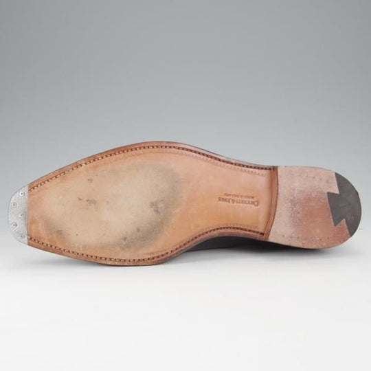 極美品★クロケット&ジョーンズ 7E【定価￥97,900-★HALLAM/348ラスト】ハラム/ストレートチップ/カーフ/黒/メンズ/Crockett&Jones★j447