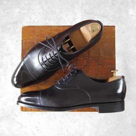 極美品★エドワードグリーン 7E【定価￥189,200-★チェルシー/CHELSEA/82ラスト】ストレートチップ/カーフ/黒/メンズ/EDWARD GREEN★j449