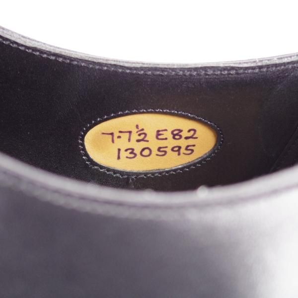 極美品★エドワードグリーン 7E【定価￥189,200-★チェルシー/CHELSEA/82ラスト】ストレートチップ/カーフ/黒/メンズ/EDWARD GREEN★j449