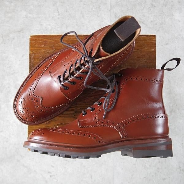 極美品Trickers8.5ネイビーMALTON英国製コマンドソール 27㎝ 美品” Tricker's（トリッカーズ）カントリーブーツ UK8.5 MALTON