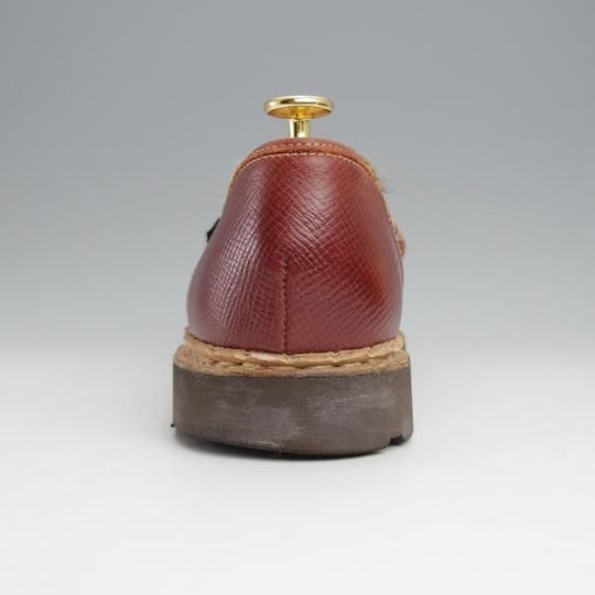 極美品★パラブーツ SIZE 7【貴重★フォック仕様(アザラシの毛皮)/ランス/REIMS】ビームス別注/コインローファー/茶/Paraboot★j451