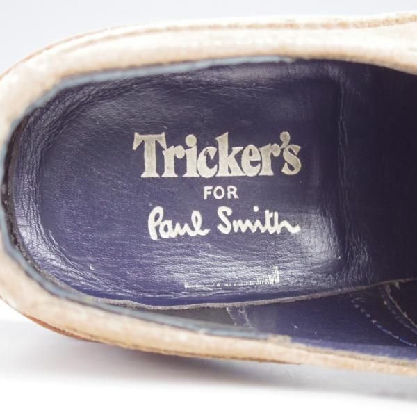 極上★トリッカーズ SIZE 7.5【貴重★ポールスミス別注/Paul Smith】コマンドソール/M7647/スエード/薄茶/メンズ/Tricker's★j452