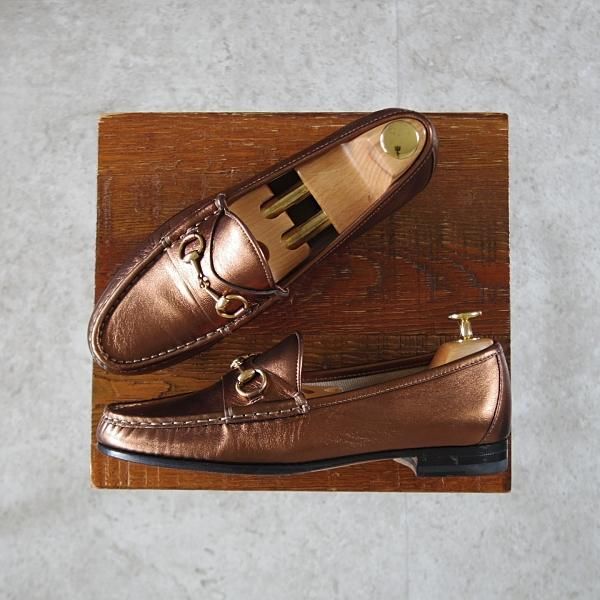 極美品★(伊)GUCCI/グッチ(レディース) SIZE 37【貴重★1953コレクション/ホースビットローファー】スリッポン★j453