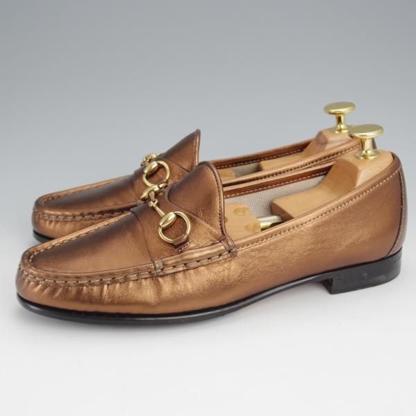 極美品★(伊)GUCCI/グッチ(レディース) SIZE 37【貴重★1953コレクション/ホースビットローファー】スリッポン★j453