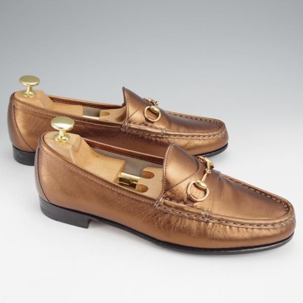 極美品★(伊)GUCCI/グッチ(レディース) SIZE 37【貴重★1953コレクション/ホースビットローファー】スリッポン★j453
