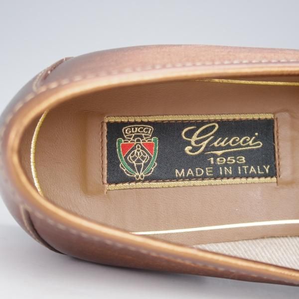 極美品★(伊)GUCCI/グッチ(レディース) SIZE 37【貴重★1953コレクション/ホースビットローファー】スリッポン★j453