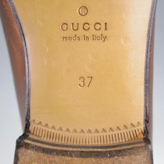 極美品★(伊)GUCCI/グッチ(レディース) SIZE 37【貴重★1953コレクション/ホースビットローファー】スリッポン★j453