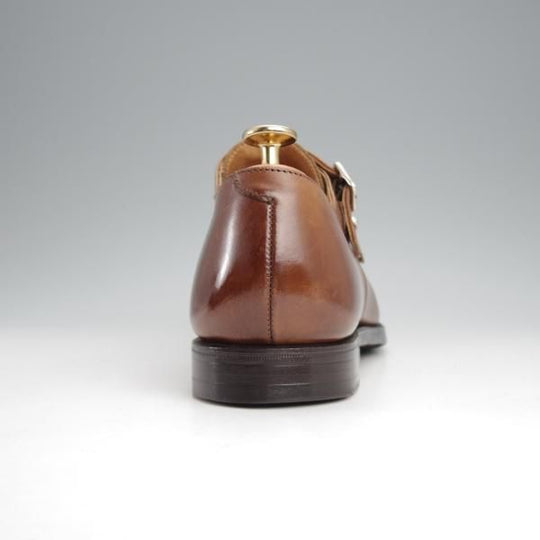 ★クロケット&ジョーンズ UK7.5/US8D【貴重★ブルックスブラザーズ別注/Peal&co】341ラスト/ダブルモンク/茶/Crockett&Jones★j454