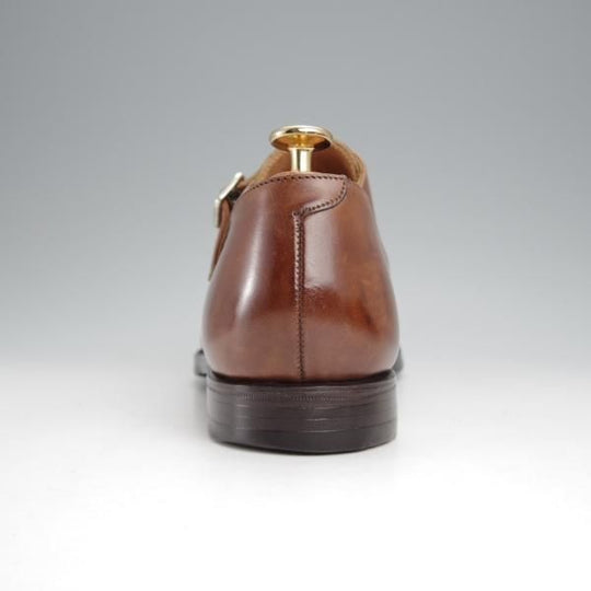 ★クロケット&ジョーンズ UK7.5/US8D【貴重★ブルックスブラザーズ別注/Peal&co】341ラスト/ダブルモンク/茶/Crockett&Jones★j454