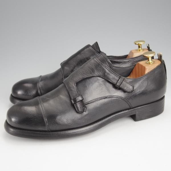 未使用★(伊製)オフィチーネ・クリエイティブ SIZE 41【定価￥69,300-★CHRONICLE/005/ダブルモンク】黒/OFFICINE CREATIVE★j455