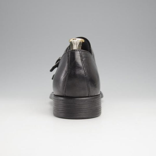 未使用★(伊製)オフィチーネ・クリエイティブ SIZE 41【定価￥69,300-★CHRONICLE/005/ダブルモンク】黒/OFFICINE CREATIVE★j455