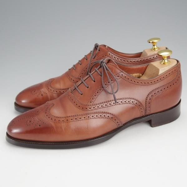 ★(英)アルフレッド・サージェント 6.5E【上級★エクスクルーシブライン/HUNT】109ラスト/フルブローグ/カーフ/茶/ALFRED SARGENT★j456