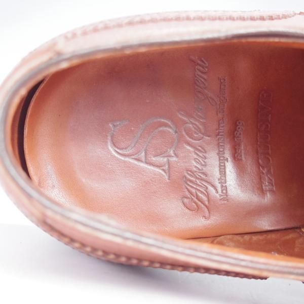 ★(英)アルフレッド・サージェント 6.5E【上級★エクスクルーシブライン/HUNT】109ラスト/フルブローグ/カーフ/茶/ALFRED SARGENT★j456