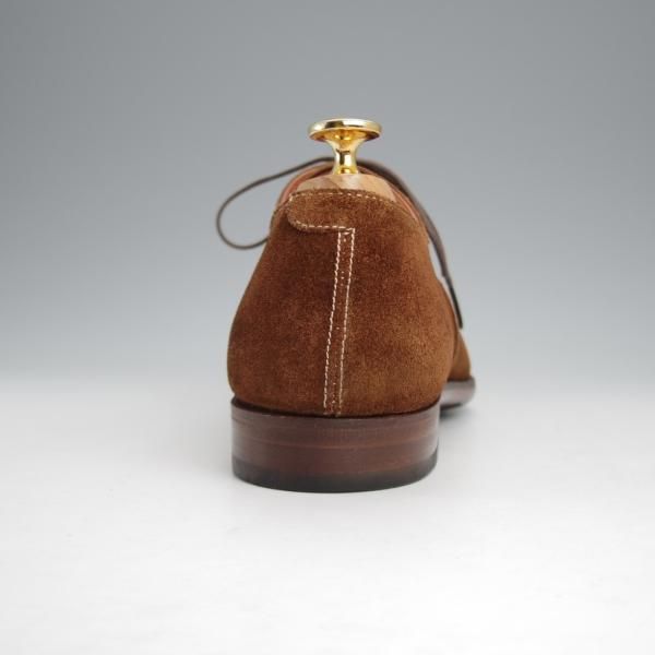 極上★クロケット&ジョーンズ 7D【ハンドグレードライン★MELCOMBE/363ラスト】パンチドキャップトゥ/スエード/茶/Crockett&Jones★j459