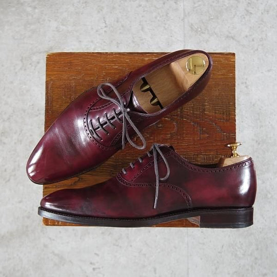 極上★(スペイン製)カルミナ SIZE 6.5【定価￥74,520-★ミュージアムカーフ仕様/10069/DEIAラスト】BURDEOS/赤茶/メンズ/CARMINA★j460