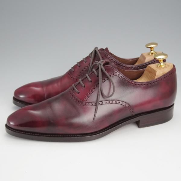 極上★(スペイン製)カルミナ SIZE 6.5【定価￥74,520-★ミュージアムカーフ仕様/10069/DEIAラスト】BURDEOS/赤茶/メンズ/CARMINA★j460