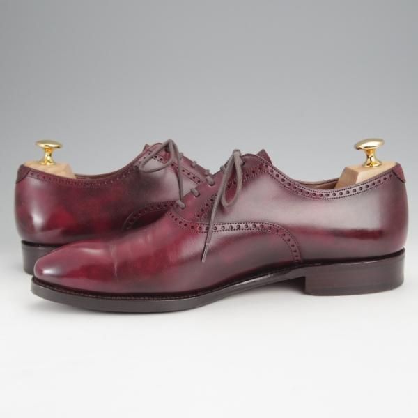 極上★(スペイン製)カルミナ SIZE 6.5【定価￥74,520-★ミュージアムカーフ仕様/10069/DEIAラスト】BURDEOS/赤茶/メンズ/CARMINA★j460