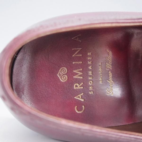 極上★(スペイン製)カルミナ SIZE 6.5【定価￥74,520-★ミュージアムカーフ仕様/10069/DEIAラスト】BURDEOS/赤茶/メンズ/CARMINA★j460