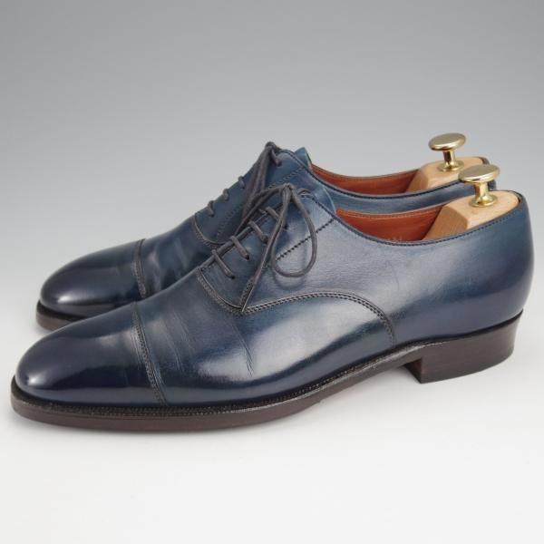 極上★クロケット&ジョーンズ 6E【定価￥115,500-★オードリー/AUDLEY】ハンドグレードライン/紺/メンズ/Crockett&Jones★j461